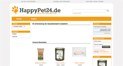 Desktop Screenshot of happy-pet24.de