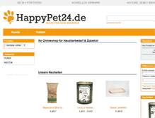 Tablet Screenshot of happy-pet24.de